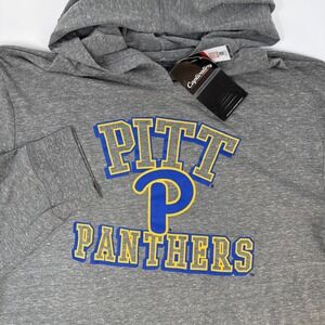 Pittsburgh‎ Panthers Lightweight T-Shirt Hoodie Men's Large Gray NEW